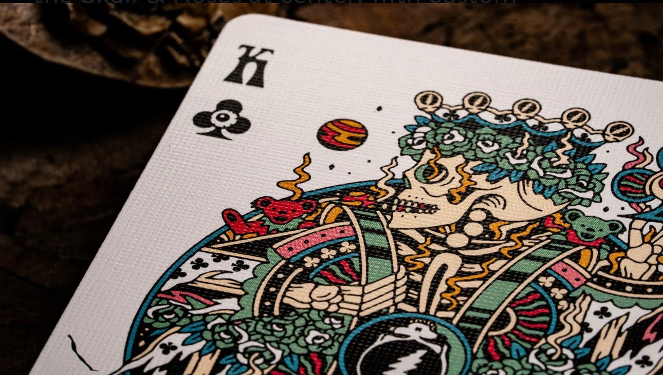 Grateful Dead Drops - Stealie- Collector's Edition Pickleball Paddle & Playing Cards