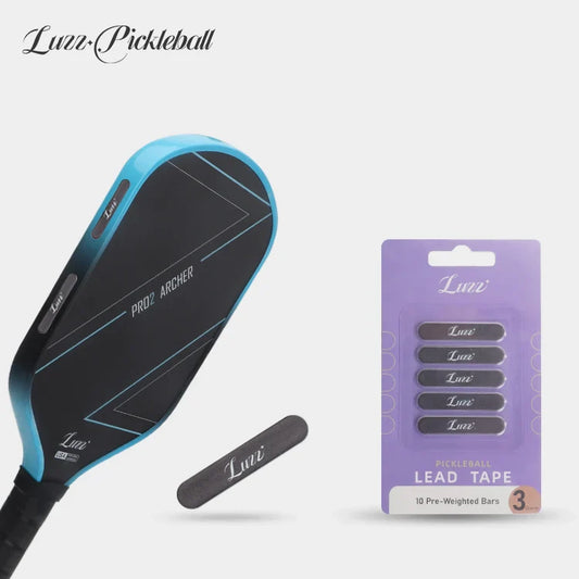 Pickleball lead tape pack with 10 pre-weighted bars on a purple retail card