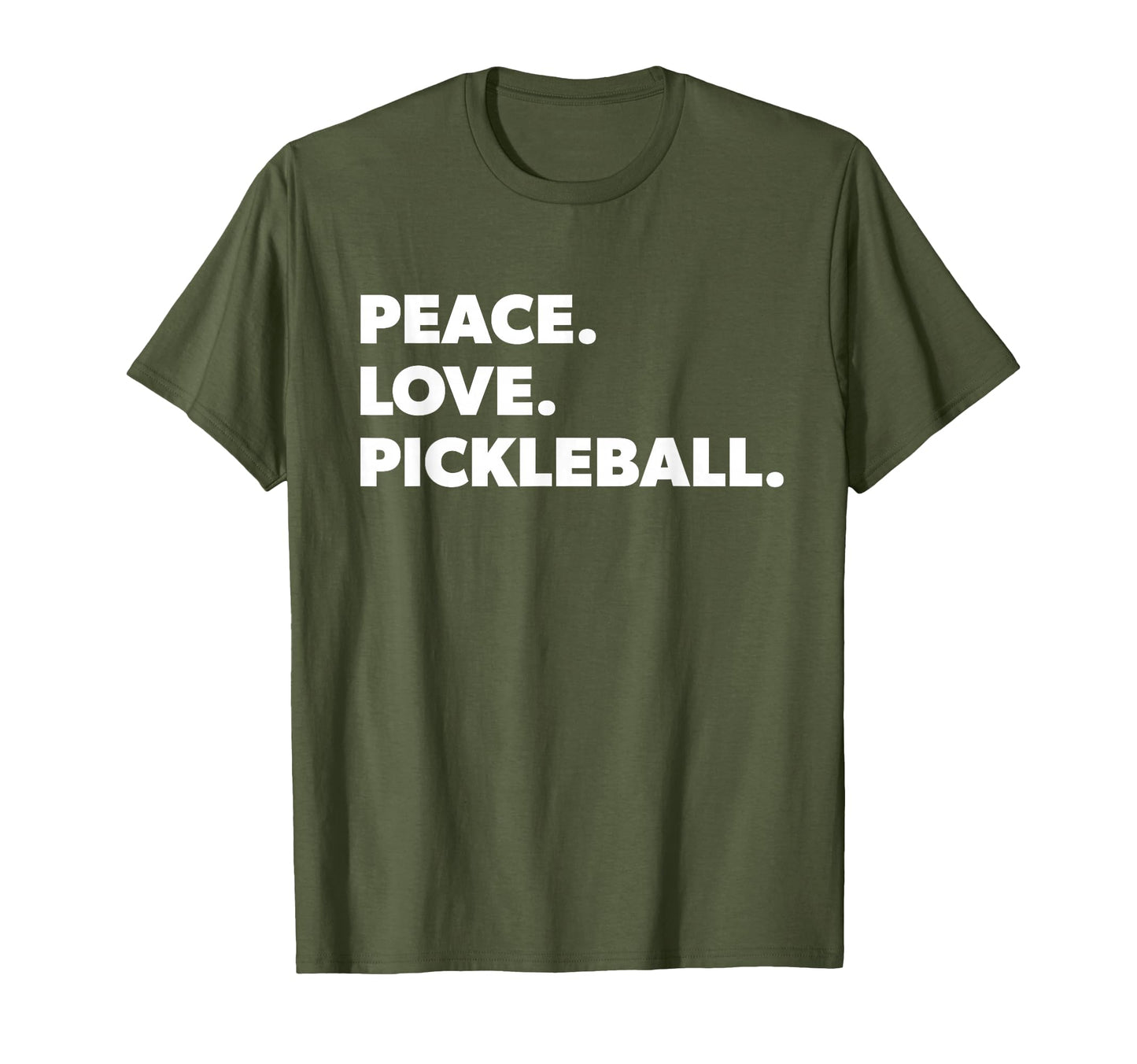 Peace Love Pickleball Funny Pickleball T-Shirt - Novelty Apparel Men Women