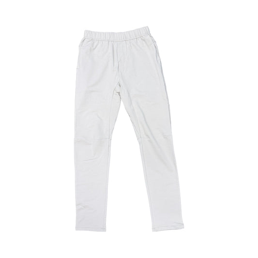 Slyce performance joggers in light stone with elastic drawstring waistband and tapered legs