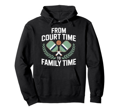 Pickleball Dad Papa Paddle Sport Coach Hoodie - Novelty Apparel Men Women