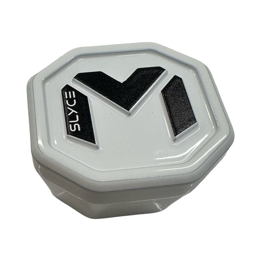Paddle performance enhancer SpeedCap with gray case and black textured pads, SLYC