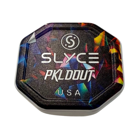 Holographic multicolor pickleball speed cap with SIXCE and PKLDOUT logos