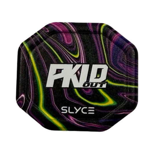 Neon swirl SpeedCap paddle performance enhancer with black and neon green graphic