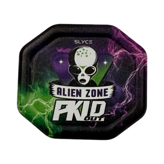 SpeedCap pickleball enhancer cap with Alien Zone FX Out graphic, purple and green