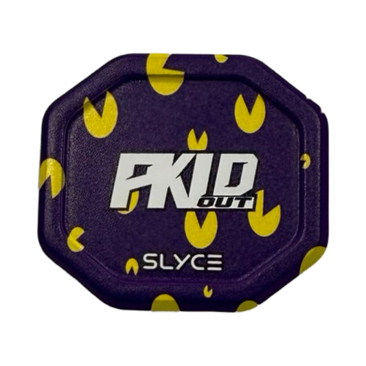 SpeedCap paddle performance enhancer, dark purple cap with yellow pattern