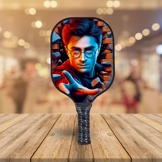Harry Potter Breakout #1 pickleball paddle with blue-red character face graphic