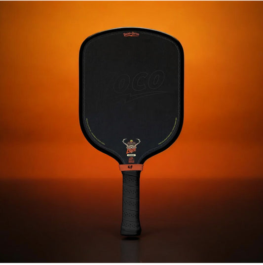 Black LOCO standard pickleball paddle with textured grip
