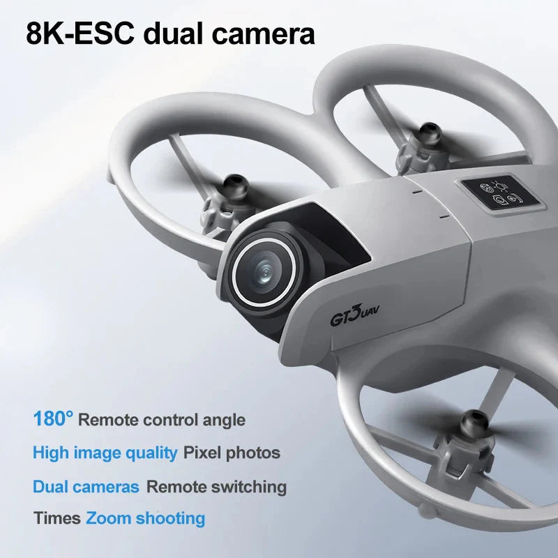 2025 GT3 RC Drone 8K 5G Professional HD Aerial Photography Obstacle Avoidance Remote Control Aircraft Dual Camera Quadcopter Toy