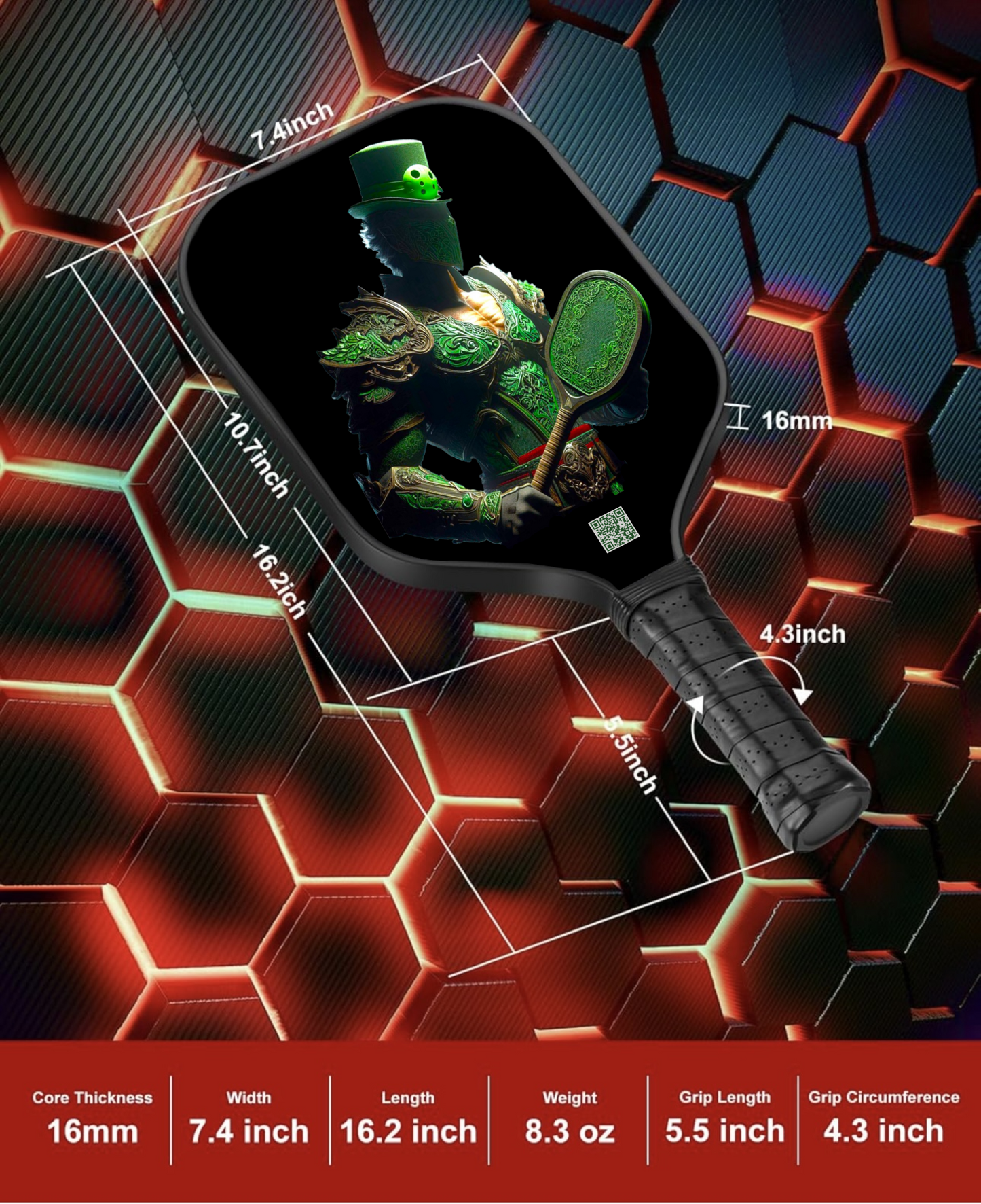 Piranha Plant - Mario Brothers - Pickleball Paddle
