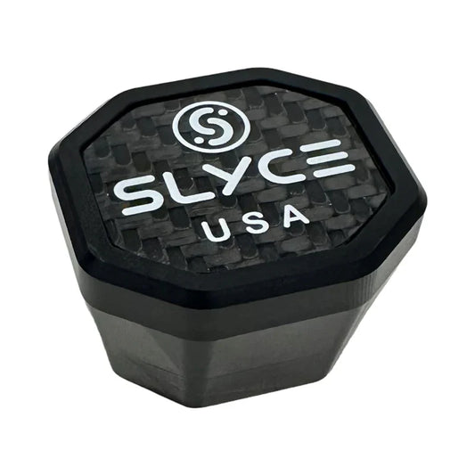 Weighted SpeedCap weight cap: black octagonal cap with SLYCE USA logo