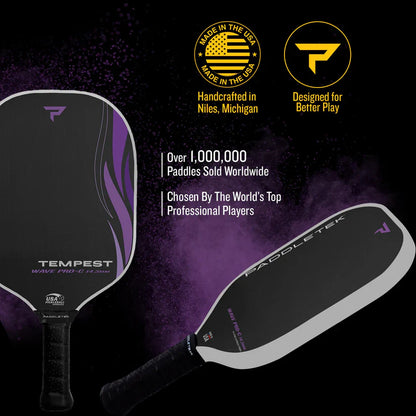 Paddletek Tempest Wave Pro-C Aurora Pickleball Paddle
