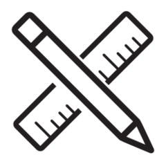 Personalization icon with two crossed tools